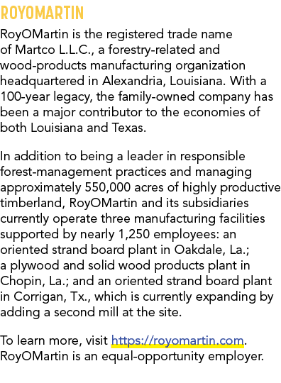 RoyOMartin RoyOMartin is the registered trade name of Martco L.L.C., a forestry related and wood products manufacturi...