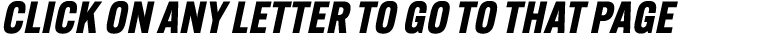 Click on any letter to go to that page