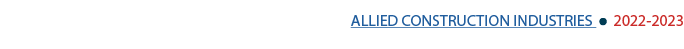 ALLIED CONSTRUCTION INDUSTRIES ￼ 2022 2023