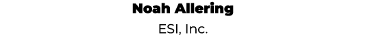 Noah Allering ESI, Inc. 