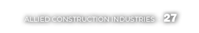 ALLIED CONSTRUCTION INDUSTRIES • 27