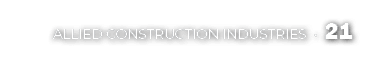 ALLIED CONSTRUCTION INDUSTRIES • 21