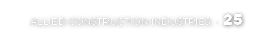ALLIED CONSTRUCTION INDUSTRIES • 25