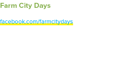 Farm City Days farmcitydays.com facebook.com/farmcitydays Held in mid October, Iola’s Farm City Days last from Thursd...