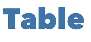 Table 
