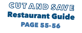 Cut and Save Restaurant Guide page 55 56