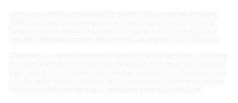 Discover an exciting oasis with locally operated dining, wineries, breweries, coffeehouses, outdoor adventures, a cha...