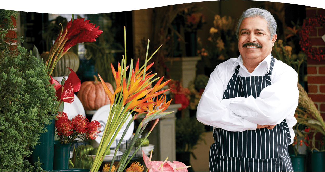 Portrait Of Male Florist Outside Shop