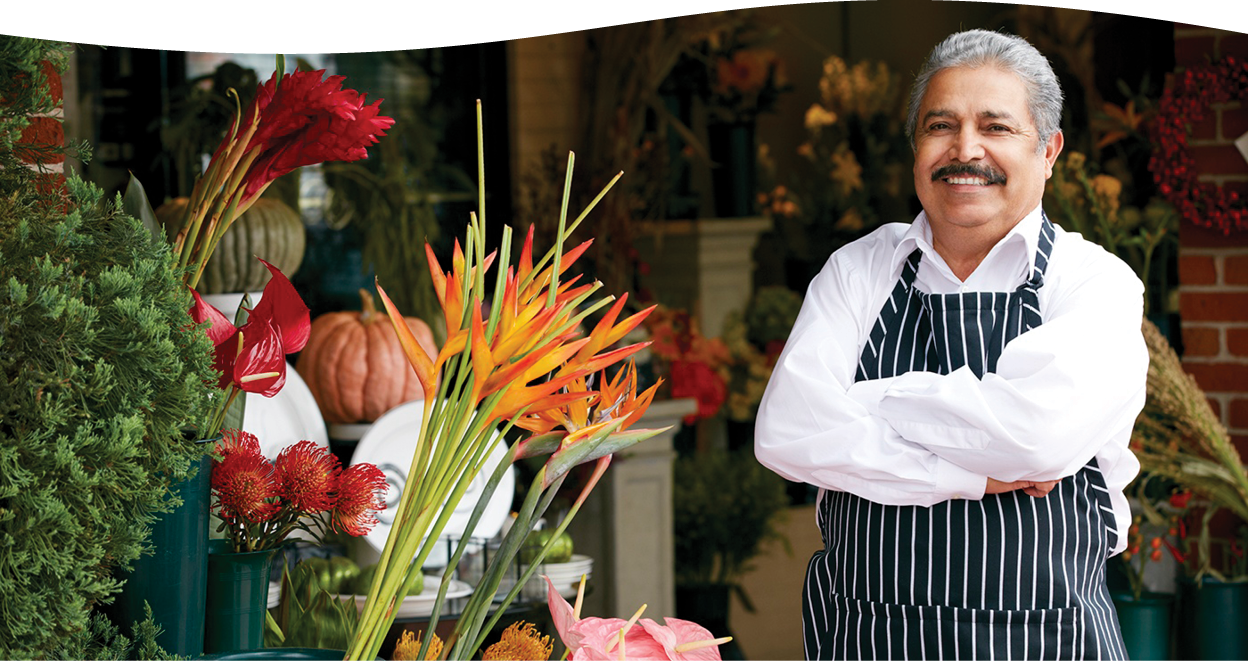 Portrait Of Male Florist Outside Shop
