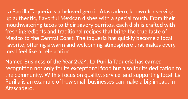 La Parrilla Taqueria is a beloved gem in Atascadero, known for serving up authentic, flavorful Mexican dishes with a ...