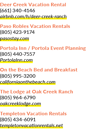 Deer Creek Vacation Rental (661) 340 4146 airbnb.com/h/deer creek ranch Paso Robles Vacation Rentals (805) 423 9174 p...