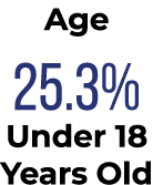 Age 25.3% Under 18 Years Old
