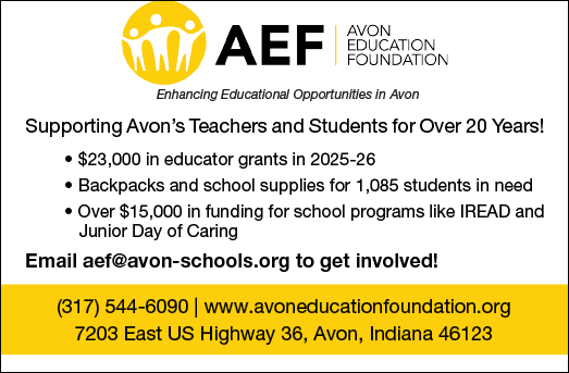 A flyer for AEF, a foundation that supports teachers and students for over 20 years. Description generated by AI
