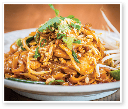 Pad thai noodles