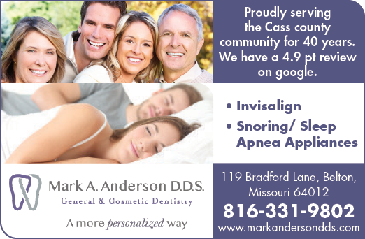 A family of four is shown in a dental ad. AI generated content
