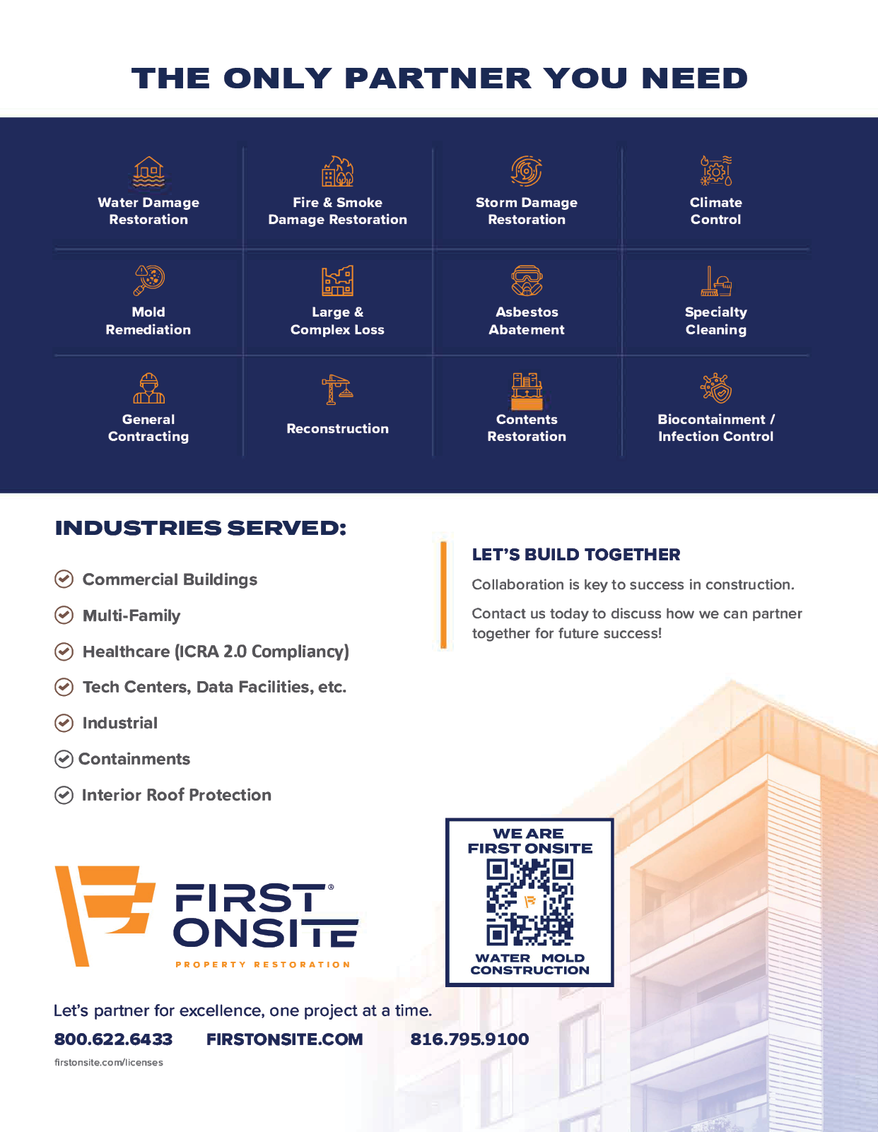 A flyer for First Site Internet advertises their services for building websites. AI generated content