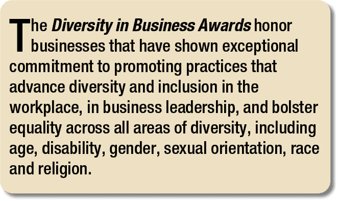 The Diversity in Business Awards honor businesses that have shown exceptional commitment to promoting practices that ...