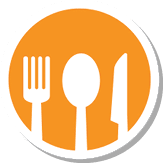 restaurant icon isolated vector