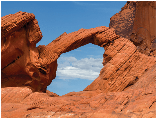An image of Arch Rock in the Valley of Fire State Park, Nevada