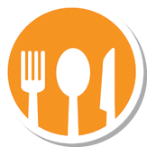 restaurant icon isolated vector