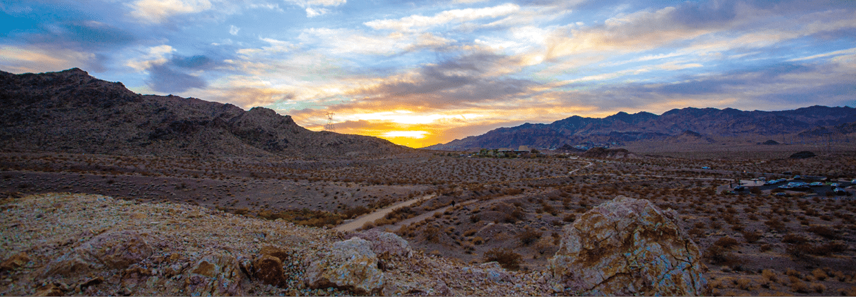 Hiking at the railroad trail in Boulder City, Nevada.