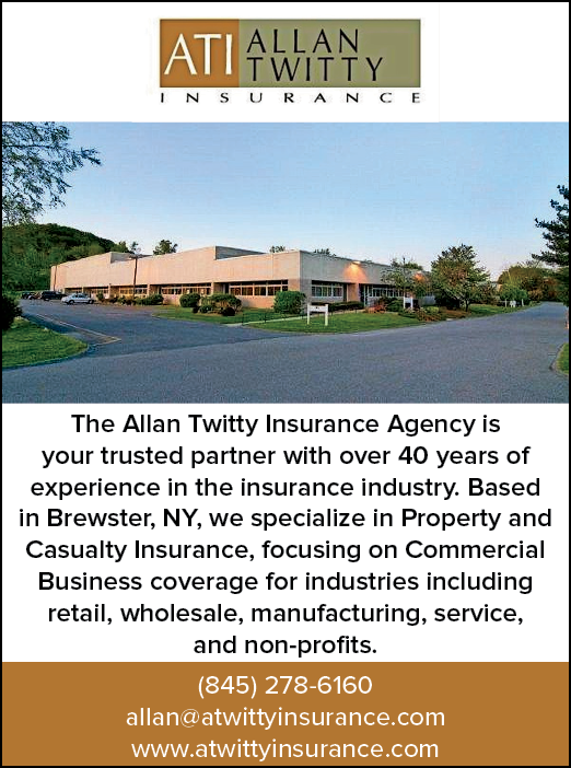 A business card for Allan Twitty Insurance Agency. AI generated content