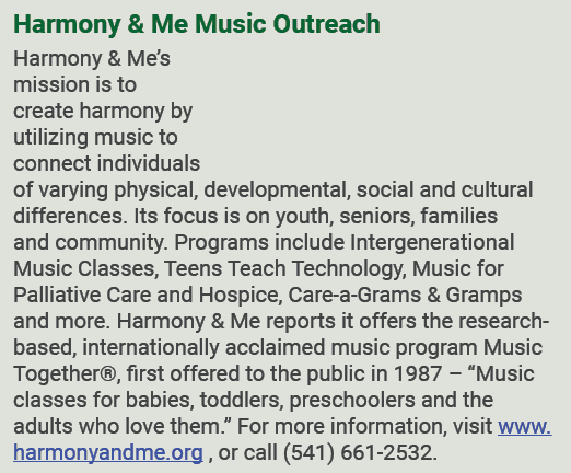 Harmony & Me Music Outreach Harmony & Me’s mission is to create harmony by utilizing music to connect individuals of ...