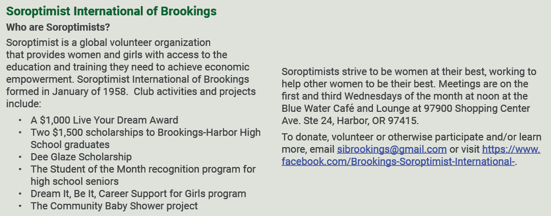 Soroptimist International of Brookings Who are Soroptimists? Soroptimist is a global volunteer organization that prov...