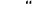 “