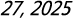 27, 2025