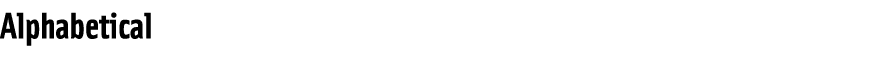 Alphabetical