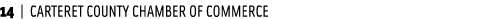 14 | CARTERET COUNTY CHAMBER OF COMMERCE