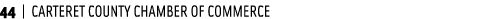 44 | CARTERET COUNTY CHAMBER OF COMMERCE