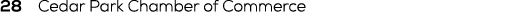 28 Cedar Park Chamber of Commerce