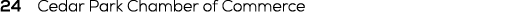 24 Cedar Park Chamber of Commerce