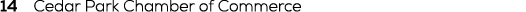 14 Cedar Park Chamber of Commerce