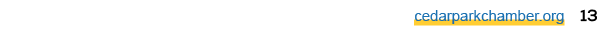 cedarparkchamber.org 13