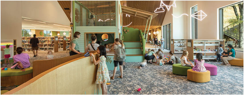 Cedar Park Library; Location: Austin, TX; Architect: Lake Flato Architects