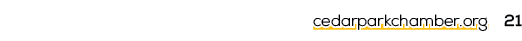 cedarparkchamber.org 21