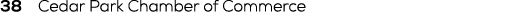 38 Cedar Park Chamber of Commerce