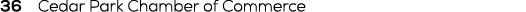 36 Cedar Park Chamber of Commerce