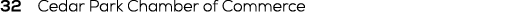 32 Cedar Park Chamber of Commerce