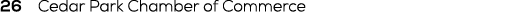 26 Cedar Park Chamber of Commerce