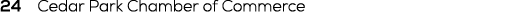 24 Cedar Park Chamber of Commerce