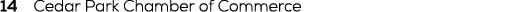 14 Cedar Park Chamber of Commerce