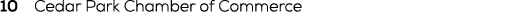 10 Cedar Park Chamber of Commerce