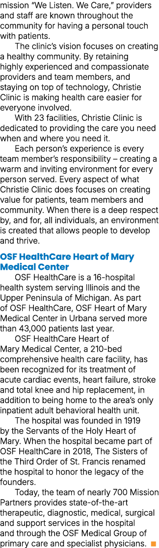 mission “We Listen. We Care,” providers and staff are known throughout the community for having a personal touch with...