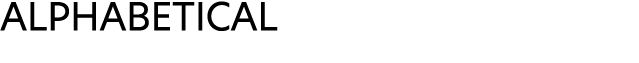 ALPHABETICAL