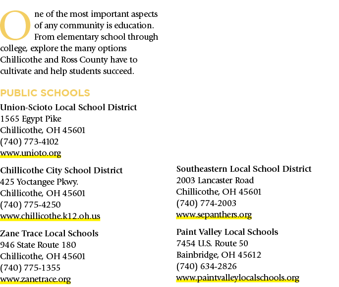 One of the most important aspects of any community is education. From elementary school through college, explore the ...