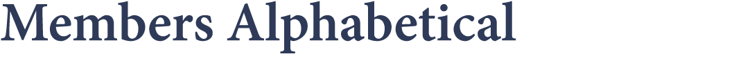 Members Alphabetical